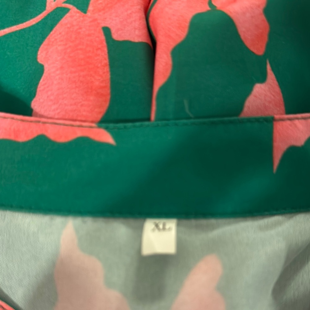 Green and Pink Floral Midi Dress - Picture 10 of 10
